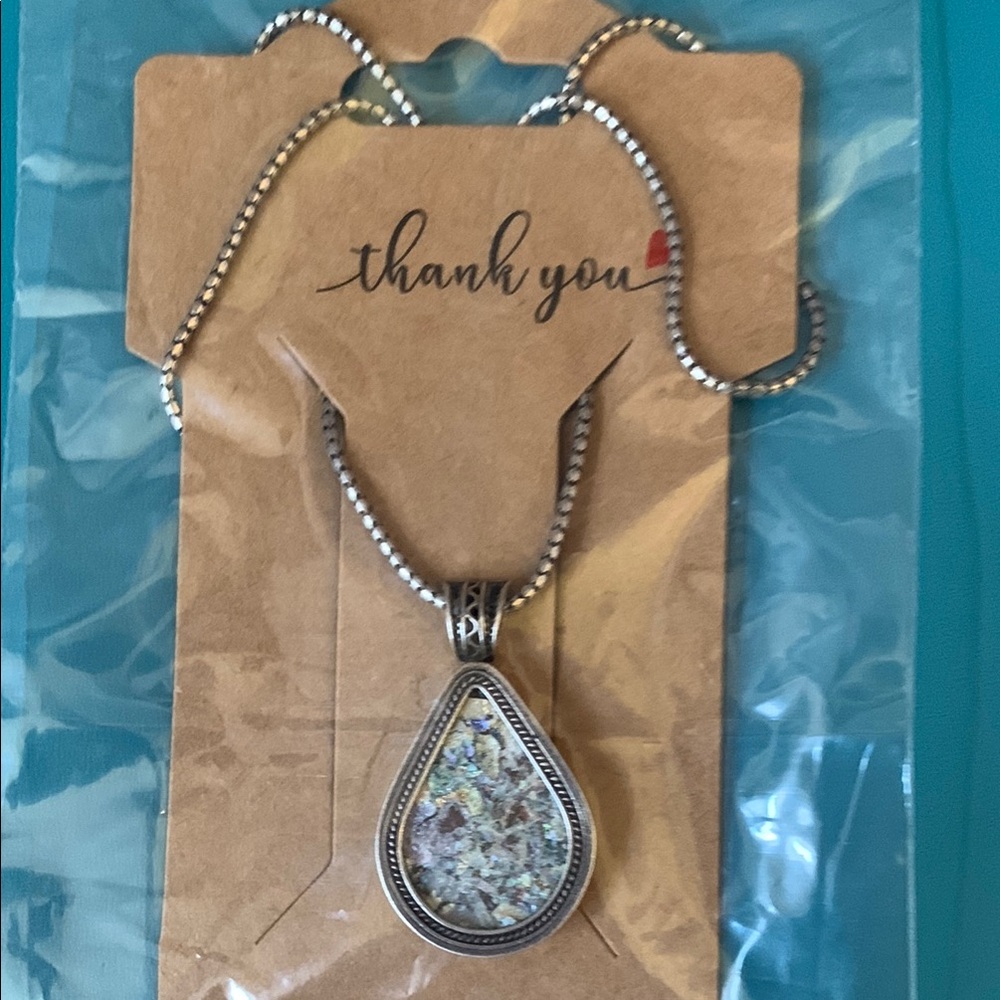Vintage 90s Sterling Silver Pendant Necklace